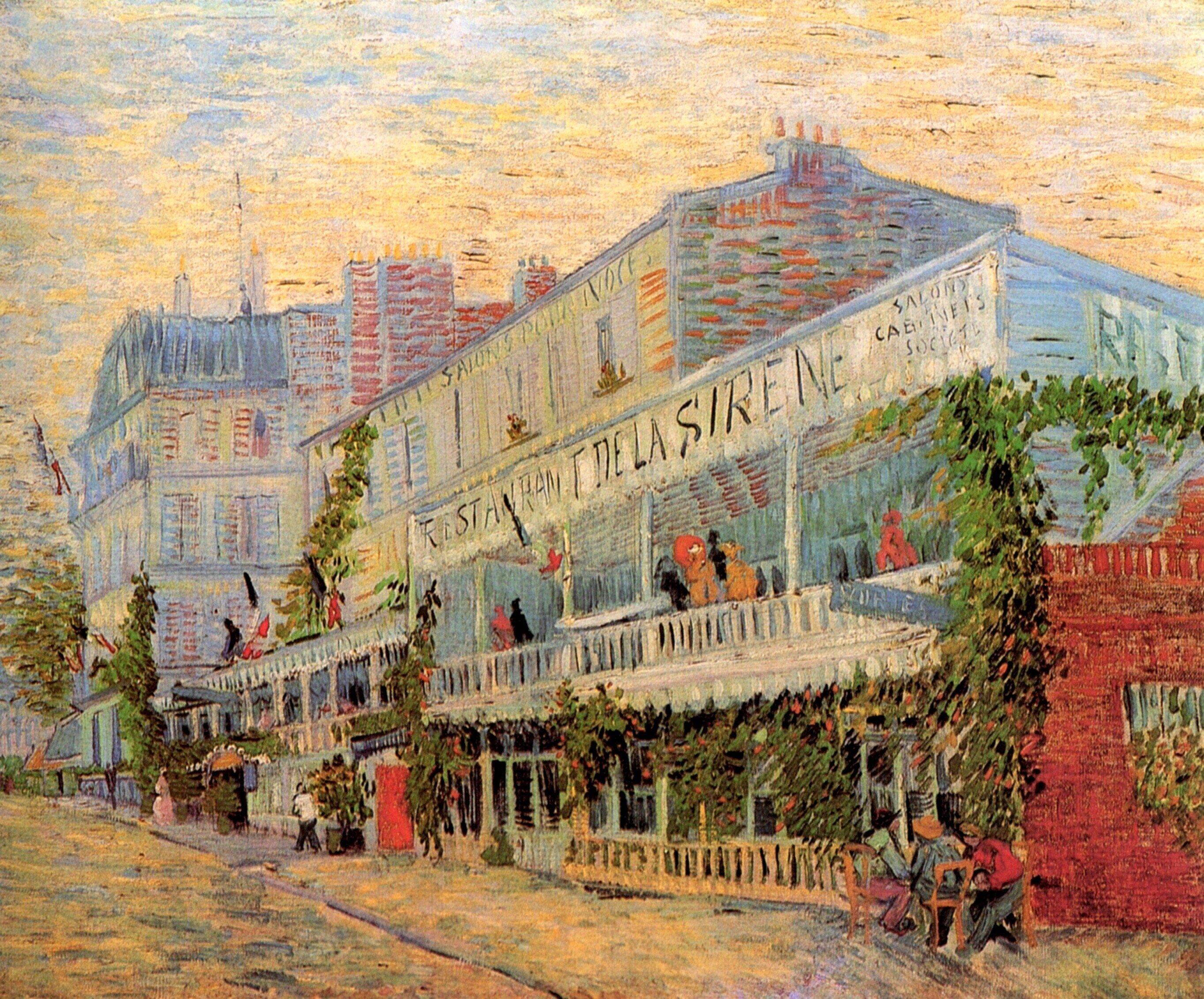  Ван Гог Париж  Ресторан-де-ла Sirene на Аньер  